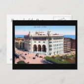Ancienne carte postale - Alger, Poste (Devant / Derrière)