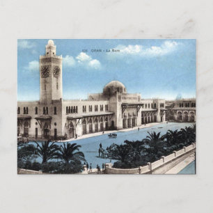 Ancienne carte postale - Algérie - Oran - Gare