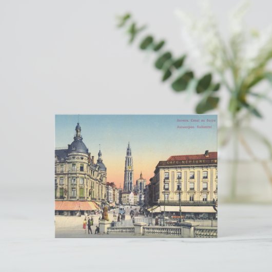 Ancienne carte postale - Anvers/Anvers, Belgique (Debout devant)