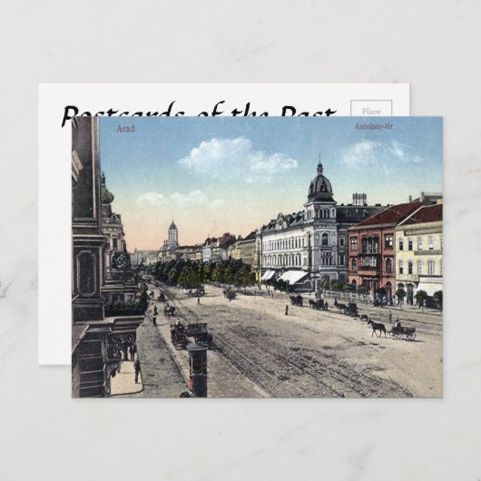 Ancienne carte postale - Arad, Roumanie (Devant / Derrière)