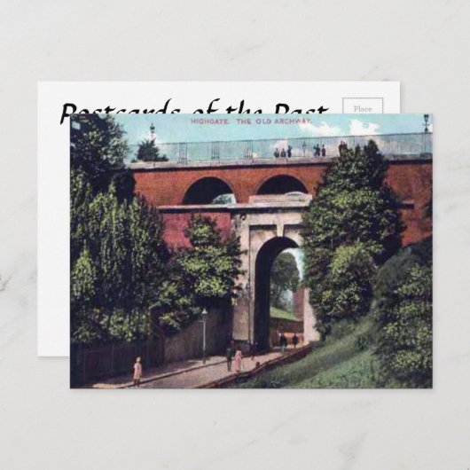 Ancienne carte postale - Archway, Highgate, Londre (Devant / Derrière)