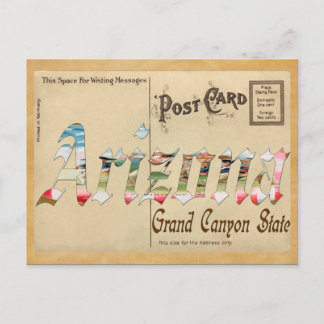 Ancienne carte postale Arizona
