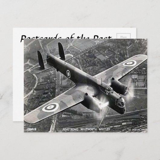 Ancienne carte postale - Armstrong Whitworth "Whit (Devant / Derrière)