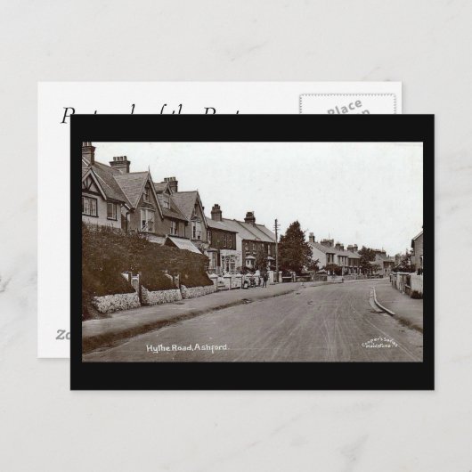 Ancienne carte postale - Ashford, Kent (Devant / Derrière)