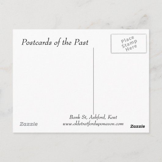 Ancienne carte postale - Ashford, Kent (Dos)