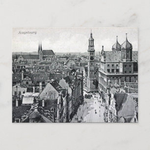 Ancienne carte postale - Augsburg, Bavière, Allema