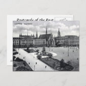 Ancienne carte postale - Augustusplatz, Leipzig (Devant / Derrière)