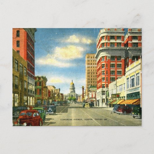 Ancienne carte postale - Austin Texas (Devant)