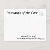 Ancienne carte postale - Automne (Dos)