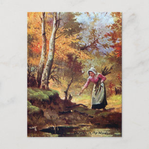 Ancienne carte postale - Automne