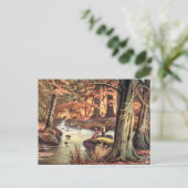 Ancienne carte postale - Automne (Debout devant)