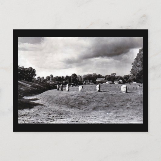 Ancienne carte postale - Avebury, Wiltshire (Devant)