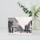 Ancienne carte postale - Avenue de Paris, Tunis (Debout devant)