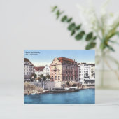 Ancienne carte postale - Bâle, Suisse (Debout devant)