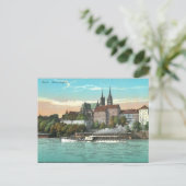 Ancienne carte postale - Bâle, Suisse (Debout devant)