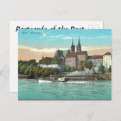 Ancienne carte postale - Bâle, Suisse (Devant / Derrière)