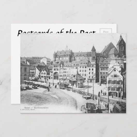 Ancienne carte postale - Bâle, Suisse (Devant / Derrière)