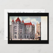 Ancienne carte postale - banque d'épargne, Buffalo (Devant / Derrière)