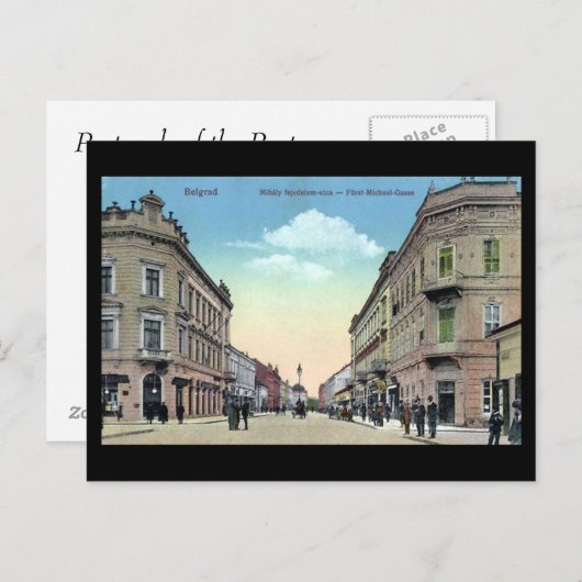 Ancienne carte postale - Belgrade en 1920 (Devant / Derrière)