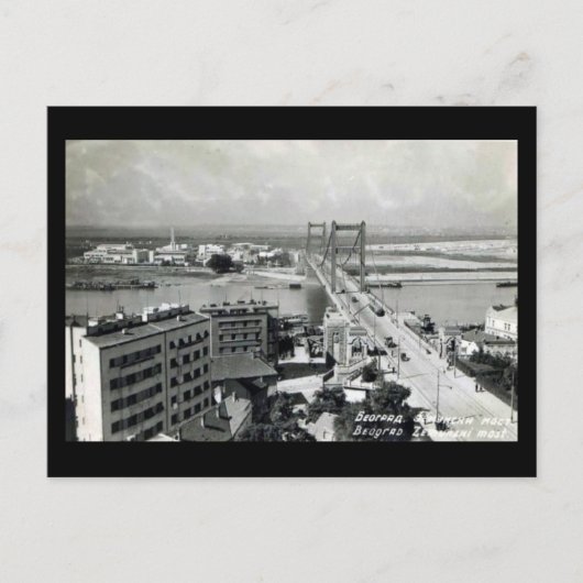 Ancienne carte postale - Belgrade, Pont King Alexa (Devant)