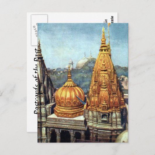 Ancienne carte postale - Bénarès (Varanasi), Inde (Devant / Derrière)