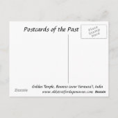 Ancienne carte postale - Bénarès (Varanasi), Inde (Dos)