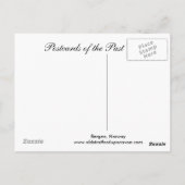 Ancienne carte postale, Bergen, Norvège (Dos)