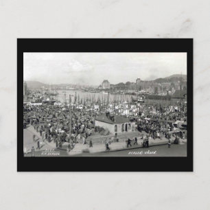 Ancienne carte postale, Bergen, Norvège