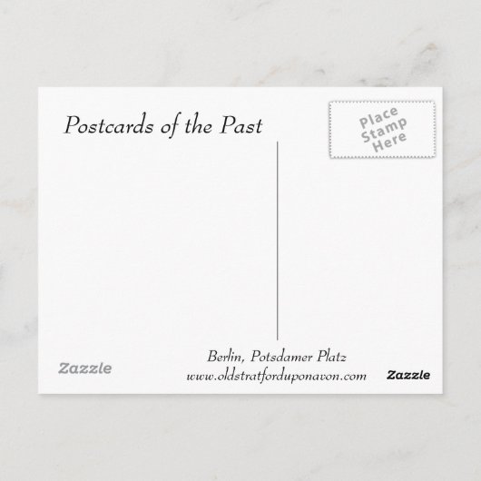 Ancienne carte postale - Berlin, Potsdamer Platz (Dos)