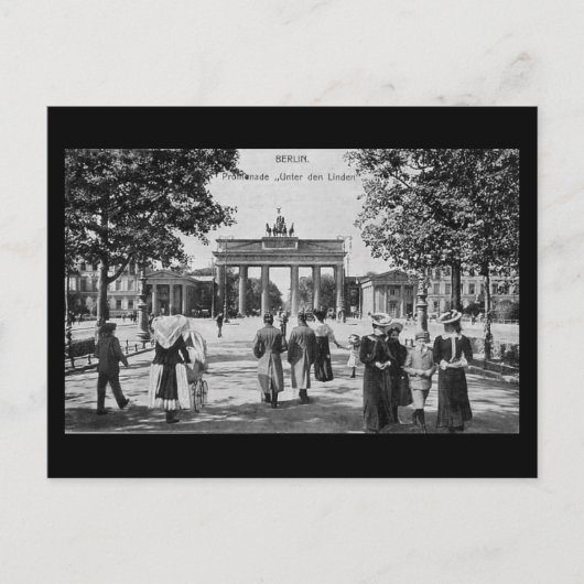 Ancienne carte postale, Berlin, Unter den Linden (Devant)