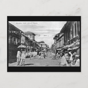 Ancienne carte postale - Bhowani Street, Pune, Ind