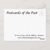 Ancienne carte postale - Billings, Montana (Dos)