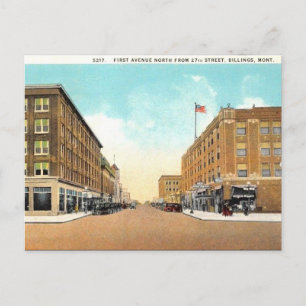 Ancienne carte postale - Billings, Montana
