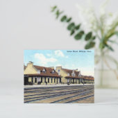 Ancienne carte postale - Billings, Montana (Debout devant)