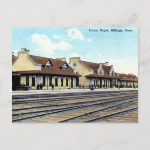 Ancienne carte postale - Billings, Montana
