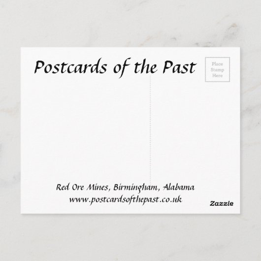 Ancienne carte postale - Birmingham, Alabama (Dos)