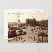 Ancienne carte postale, Blackpool (Devant / Derrière)