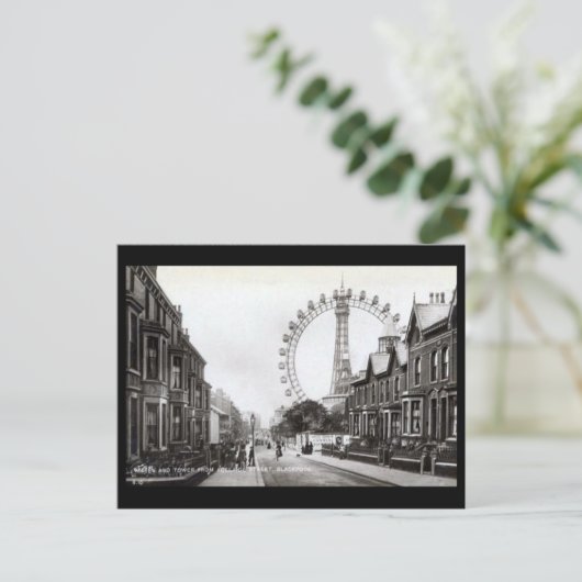 Ancienne carte postale - Blackpool, Lancashire (Debout devant)