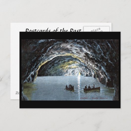 Ancienne carte postale - Blue Grotto, Capri, Itali (Devant / Derrière)