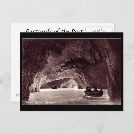 Ancienne carte postale - Blue Grotto, Capri, Itali (Devant / Derrière)