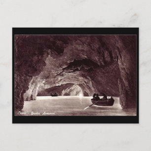 Ancienne carte postale - Blue Grotto, Capri, Itali