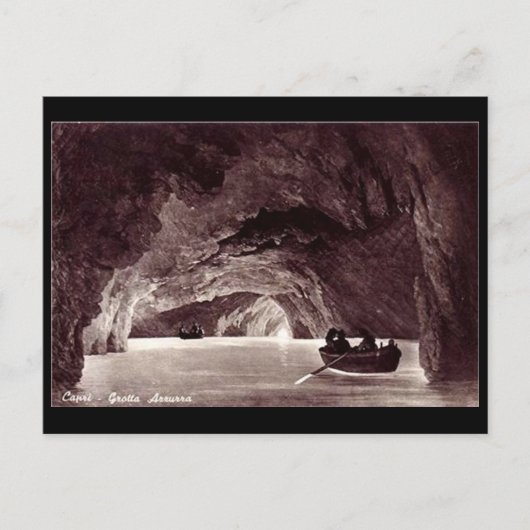 Ancienne carte postale - Blue Grotto, Capri, Itali (Devant)