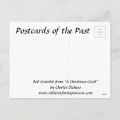 Ancienne carte postale - Bob Cratchit, "A Christma (Dos)