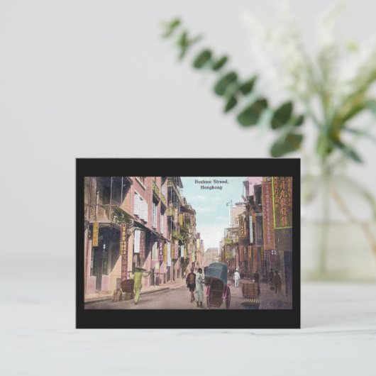 Ancienne carte postale - Bonham Strand, Hong Kong (Debout devant)