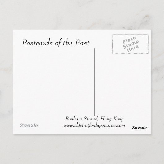 Ancienne carte postale - Bonham Strand, Hong Kong (Dos)