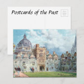 Ancienne carte postale - Brasenose College, Oxford (Devant / Derrière)