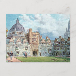 Ancienne carte postale - Brasenose College, Oxford