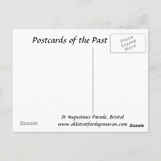 Ancienne carte postale - Bristol, Angleterre (Dos)