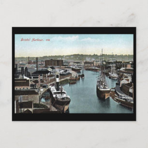 Ancienne carte postale - Bristol Harbour, Angleter