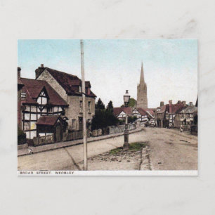 Ancienne carte postale - Broad St, Weobley, Herefo